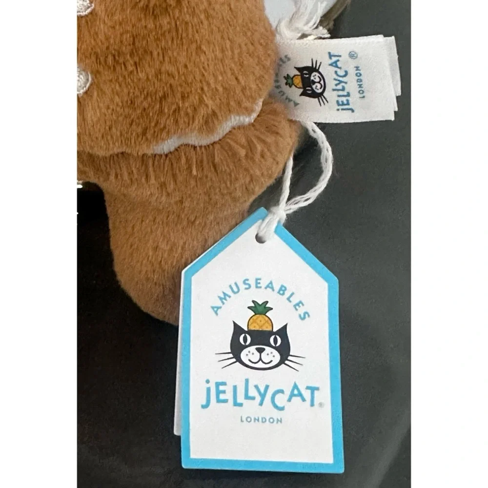 Jellycat Jolly‎ Gingerbread Ruby Plushie Stuffed Animal -Authentic & Brand New